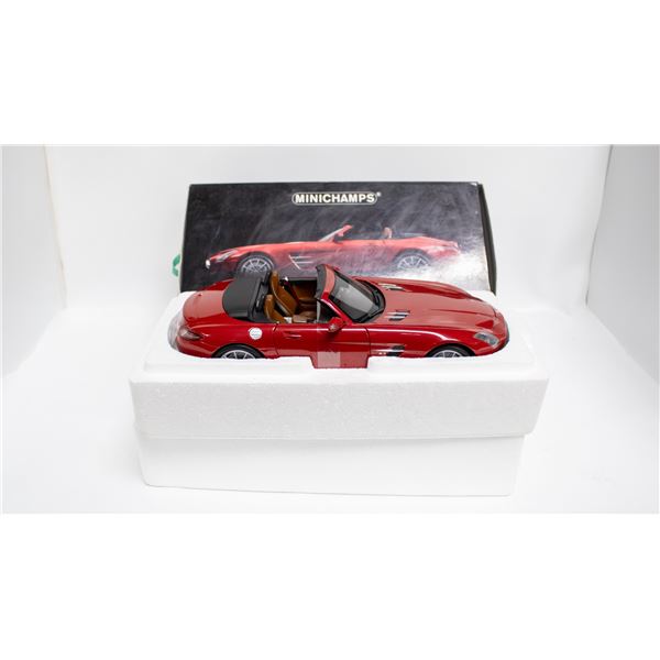 MINI CHAMPS MERCEDES BENZ SLS AMG ROADSTER RED