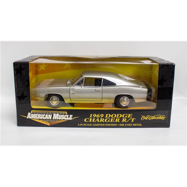 AMERICAN MUSCLE 1969 DODGE CHARGER R/T SILVER