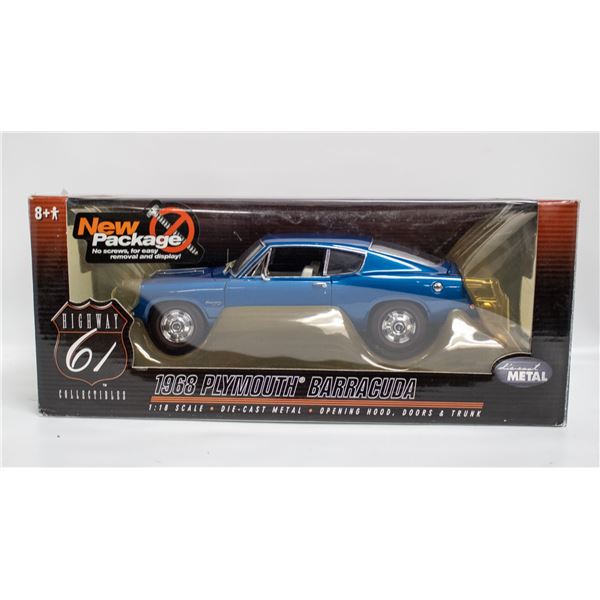 HWY 61 1968 PLYMOUTH BARRACUDA BLUE