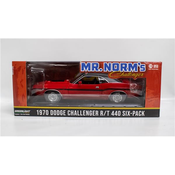 GREENLIGHT 1970 DODGE CHALLENGER MR NORMS RED