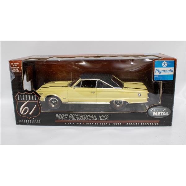HWY 61 1967 PLYMOUTH GTX YELLOW
