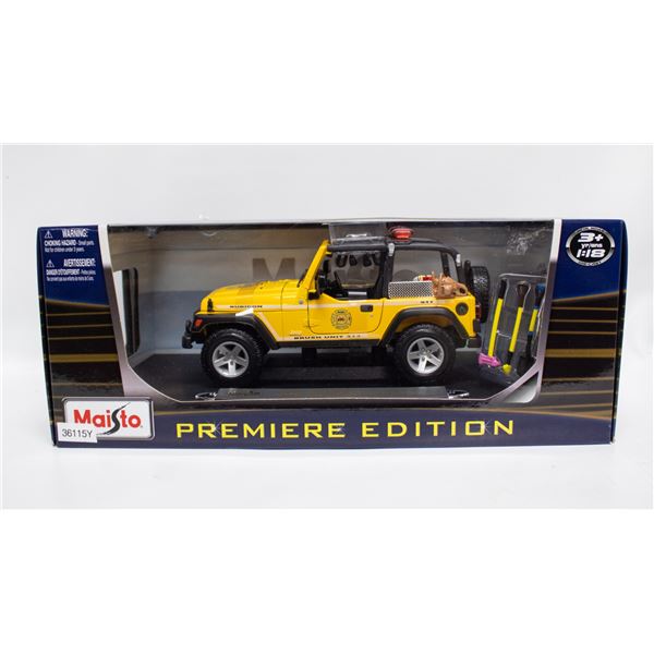MAISTO JEEP WRANGLER RUBICON BRUSH FIRE UNIT