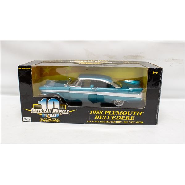 AMERICAN MUSCLE 1958 PLYMOUTH BELVEDERE (10 YEARS