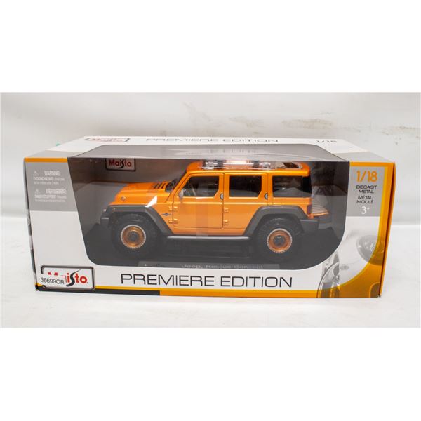 MAISTO JEEP RESCUE CONCEPT PREMIER EDITION ORANGE
