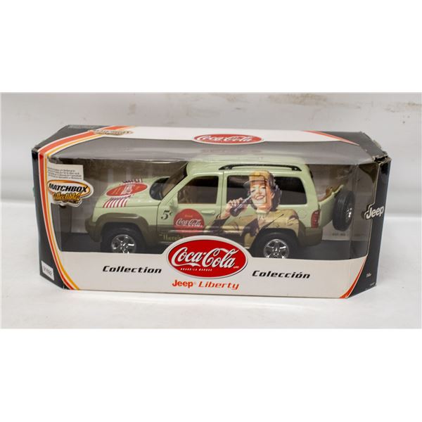 MATCHBOX JEEP LIBERTY (COCA COLA COLLECTION) GREEN