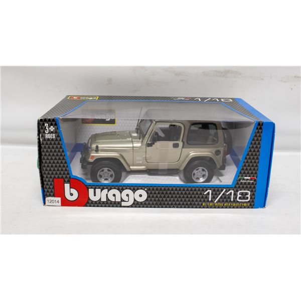 BURAGO JEEP WRANGLER SAHARA BLACK