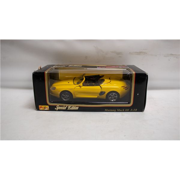 MAISTO FORD MUSTANG MACH 111 (BOX WINDOW YELLOW)