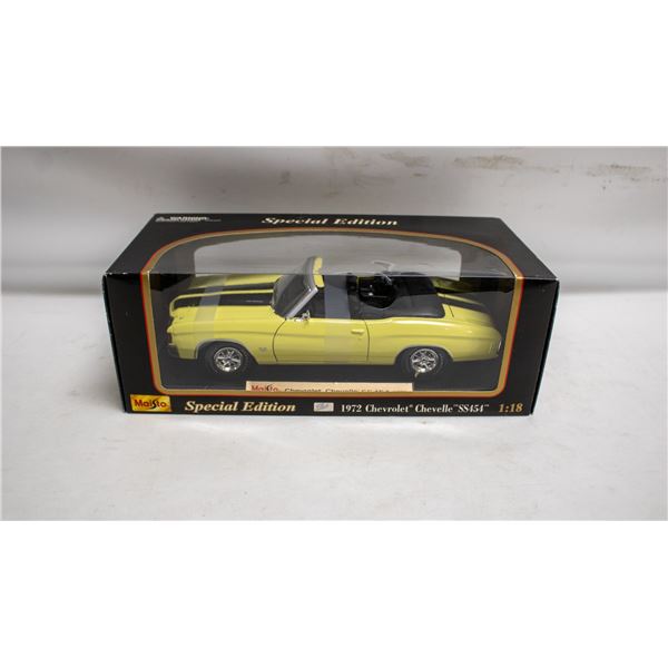 MAISTO 1972 CHEV CHEVELLE SS454 CONVERTIBLE YELLOW