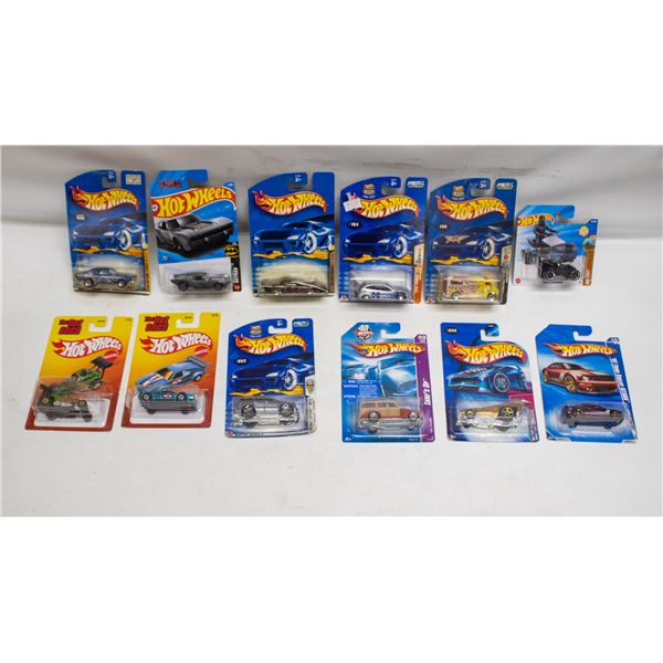 FLAT OF 12 ASSORTED HOTWHEELS