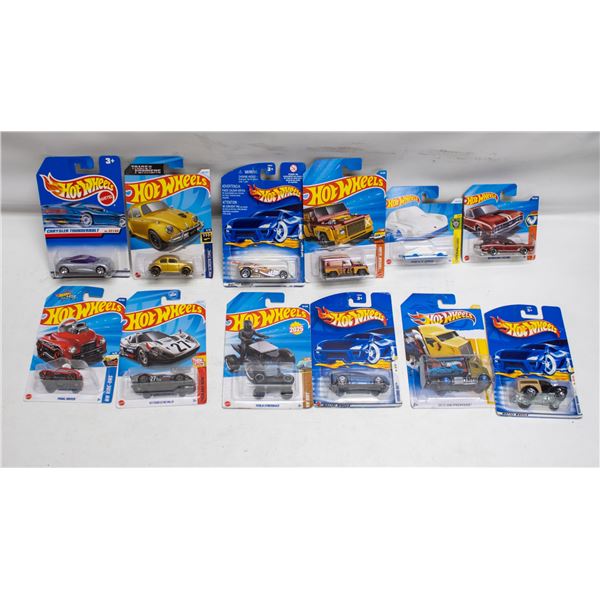 FLAT OF 12 ASSORTED HOTWHEELS