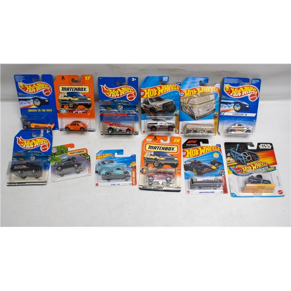 FLAT OF 12 ASSORTED HOTWHEELS