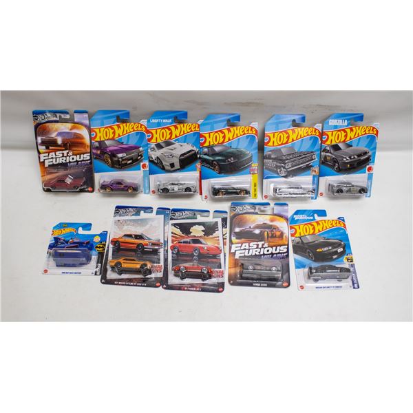 FLAT OF 12 ASSORTED HOTWHEELS