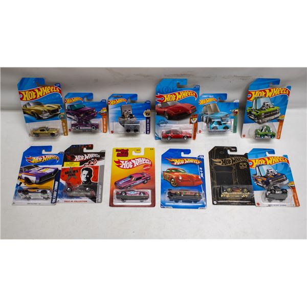 FLAT OF 12 ASSORTED HOTWHEELS