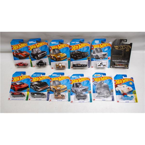 FLAT OF 12 ASSORTED HOTWHEELS