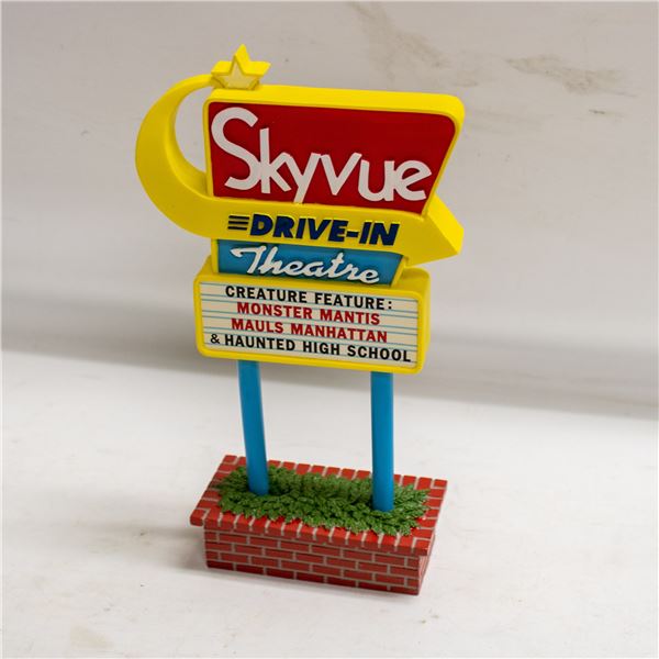 ERTL PORCELAIN DRIVE-IN SIGN YELLOW