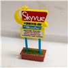 Image 1 : ERTL PORCELAIN DRIVE-IN SIGN YELLOW