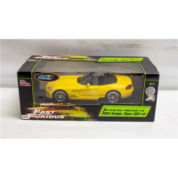 2003 RACING CHAMPIONS DODGE VIPER FAST & FURIOUS