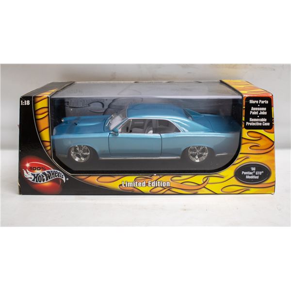 HOTWHEELS 1966 PONTIAC GTO MODIFIED LT BLUE