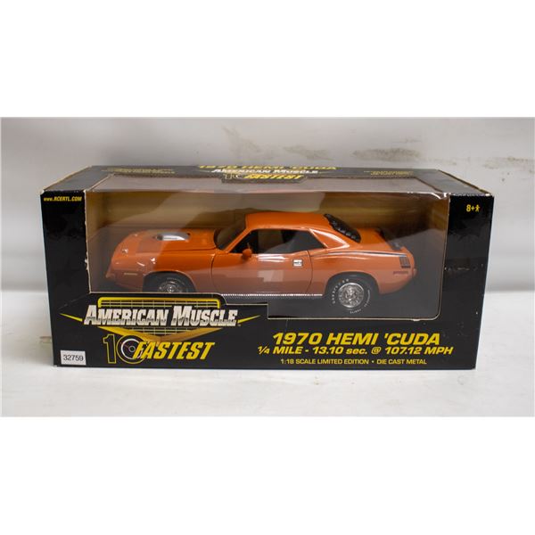 AMERICAN MUSCLE 1970 PLYMOUTH CUDA HEMI ORANGE