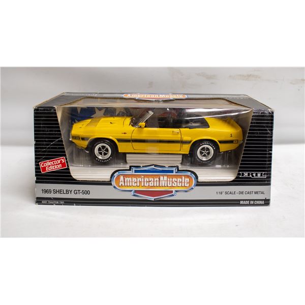 AMERICAN MUSCLE 1969 SHELBY GT 500 YELLOW
