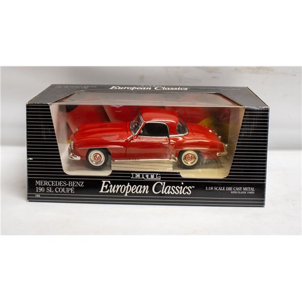 ERTL EURO CLASSICS MERCEDES BENZ 190 SL COUPE RED