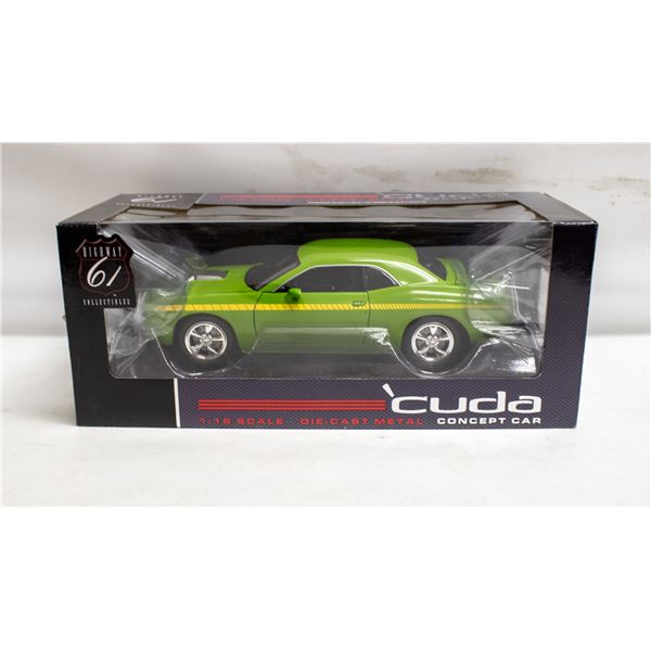 HWY 61 2006 CUDA CONCEPT CAR (STROBE STRIPE) GREEN
