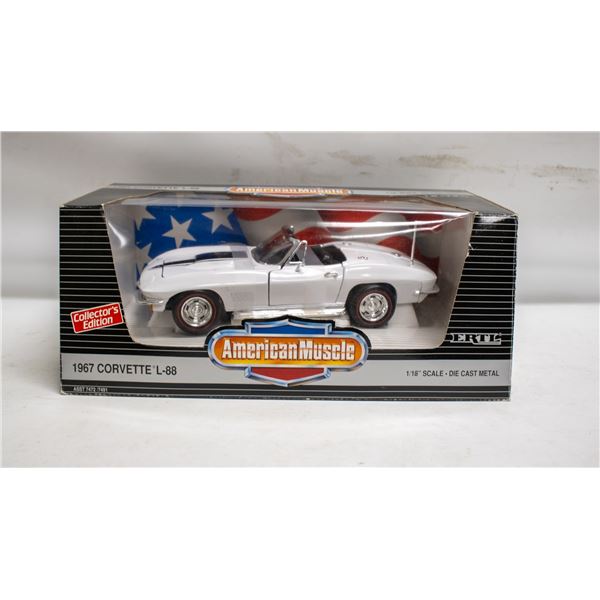 AMERICAN MUSCLE 1967 CORVETTE L88 CONVERTIBLE WHT