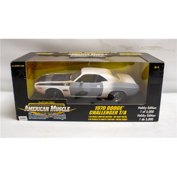 ERTL 1970 DODGE CHALLENGER T/A UNRESTORED WHITE