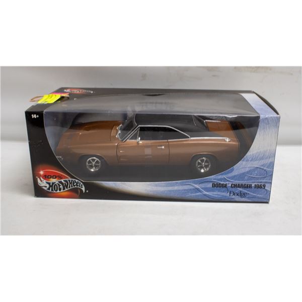 HOT WHEELS 1969 DODGE CHARGER VINYL (BLACK