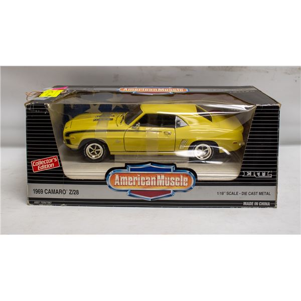 AMERICAN MUSCLE 1969 CHEV CAMERO Z28 YELLOW