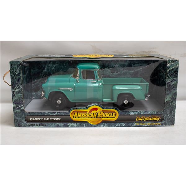AMERICAN MUSCLE 1955 CHEV STEPSIDE TRUCK GREEN