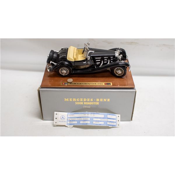 BURAGO 1936 MERCEDES BENZ 500K ROADSTER BLACK