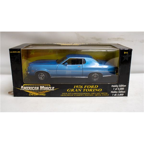 AMERICAN MUSCLE 1976 FORD GRAN TORINO BLUE