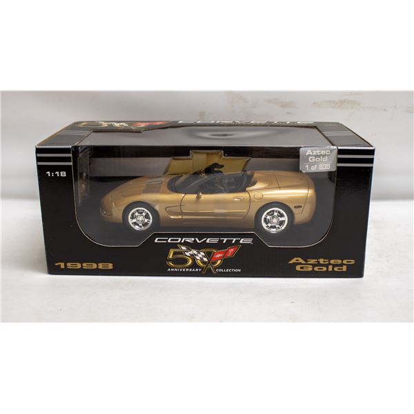 ERTL 1998 CORVETTE 50TH ANNIVERSARY (1 OF 35) GOLD