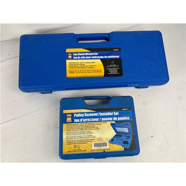 Power Fist Fan Clutch Wrench Set and Pulley Remover Set