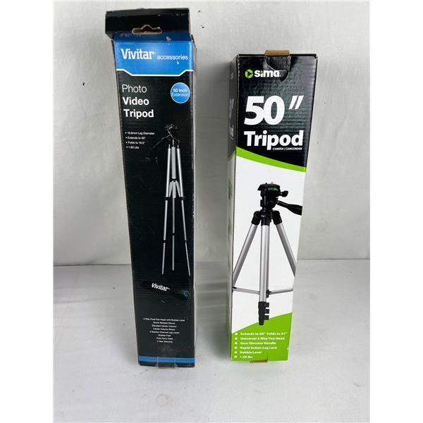 50" Vivitar and Sima Tripods