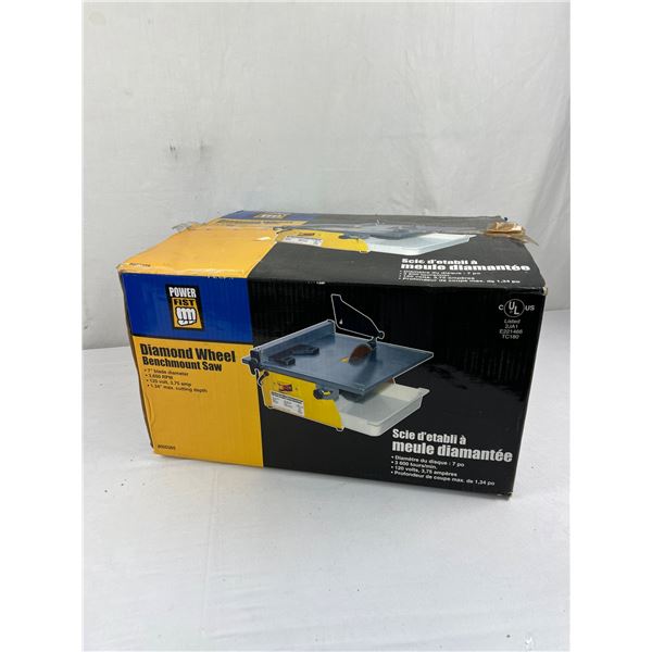 Power Fist Diamond Wheel Bench Mount Saw