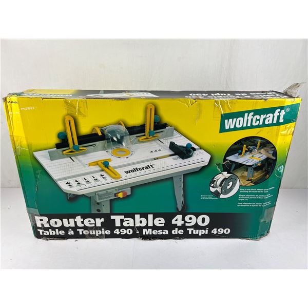 Wolfcraft Router Table 490