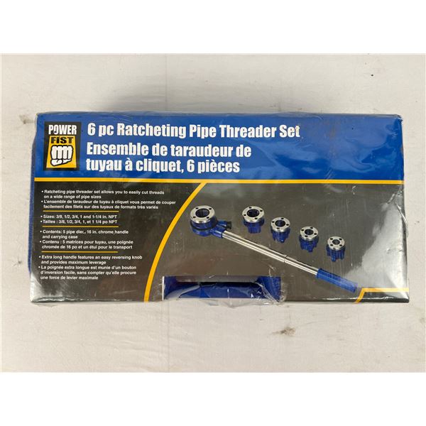 Power Fist 6pc Ratcheting Pipe Threader Set