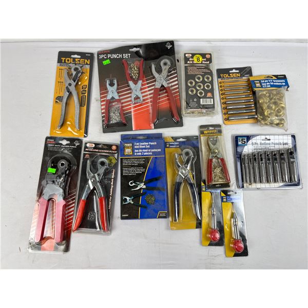 Punches and Grommets Tool Lot