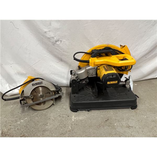 Dewalt 14" Chop Saw and 7-1/4" Circular Saw