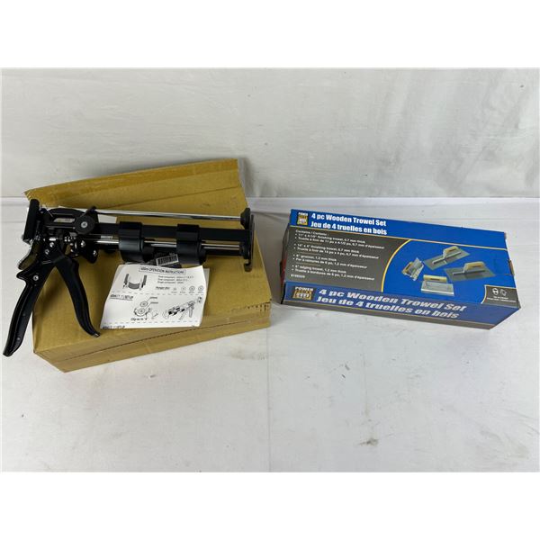 Duel Caulking Gun and Trowel Set