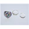 Lot of 3 Sterling Silver Rings