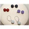 Image 1 : Sterling Jade Earrings- 4 Interchangeable Stones