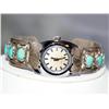 Image 1 : AAA Turquoise Navajo Design Bungle Watch