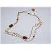 Image 2 : Gold Filled Tiger Eye Long Chain