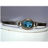 AAA Blue Topaz Vintage Ladies Bangle Bracelet