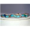 AAA Turquoise & Black Opal Ladies Bracelet