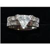 Image 2 : 4.50Ctw Diamond Trillion Hand Made Wedding Set