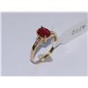 Image 2 : AAA Burmese Ruby & Diamond Ladies Ring